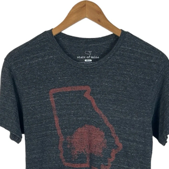 TS113 Mens State of Mine Georgia Triblend Soft Feel T Shirt S - Picture 3 of 4